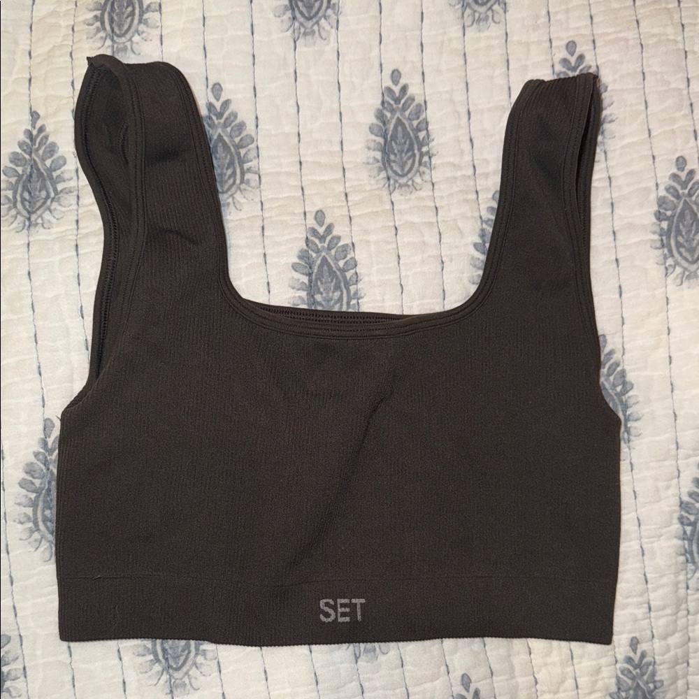 SET active espresso sports bra